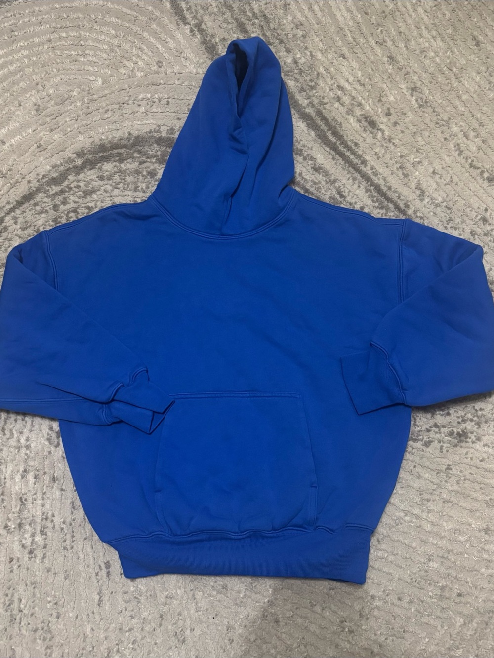 Yeezy x Gap Kids Blue Fleece Pullover Hoodie Large